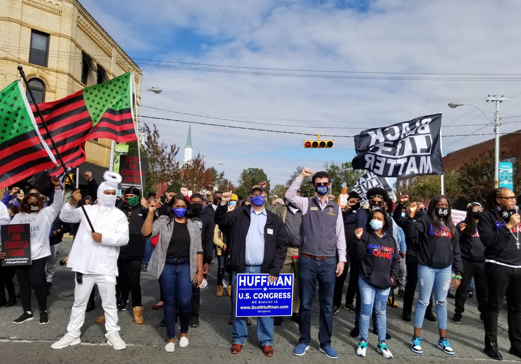 Peaceful march to the polls in North Carolina is met with police pepper ...